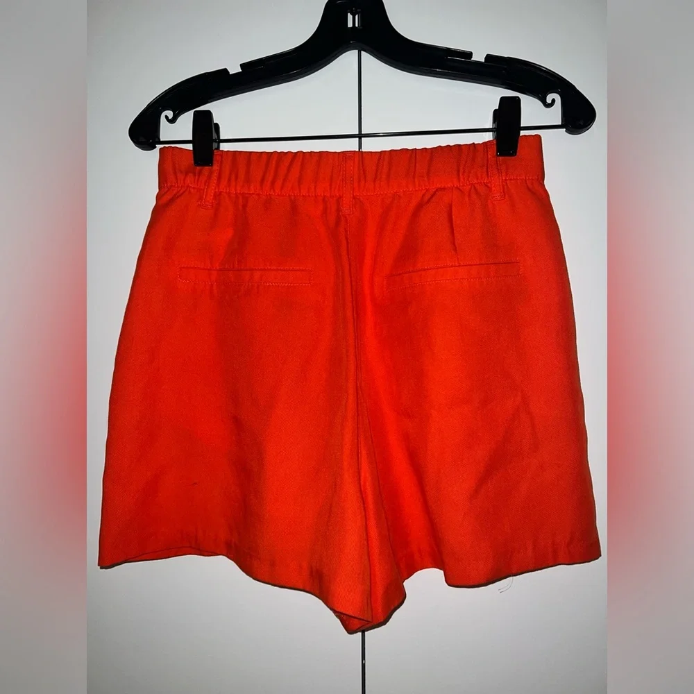 Zara Orange Shorts Size Small - Picture 4 of 9